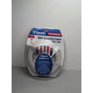 Swann Pro-Series HD BNC/DC Power Extension Cable 100ft/30m for CCTV Security